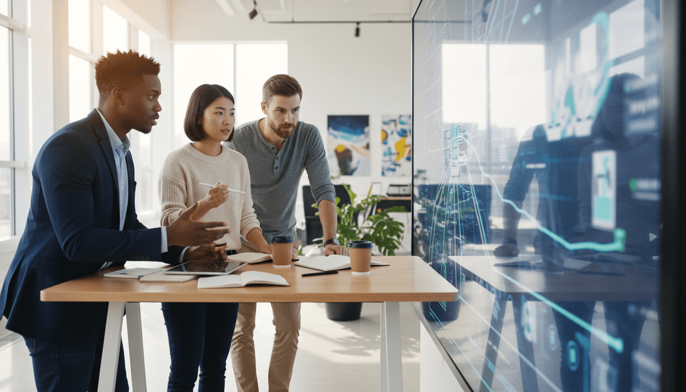 Weblish Team Brainstorming Social Media Ad Strategy to Optimize Costs