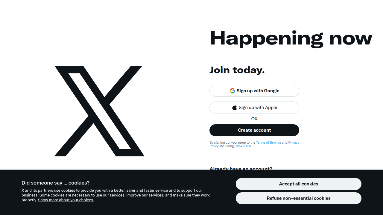 Weblish Screenshot of X (Twitter) Organization Verification Process