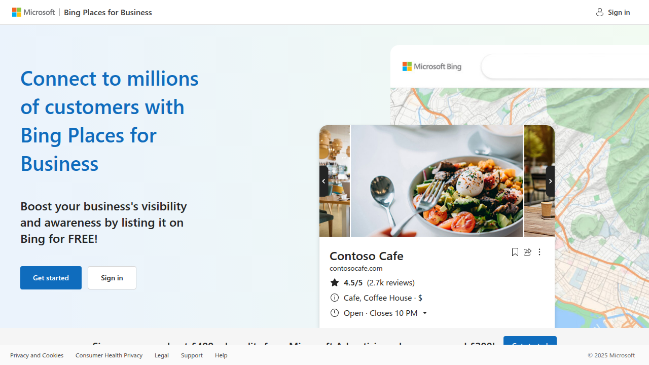 Weblish View: Bing Places for Business Management Tool