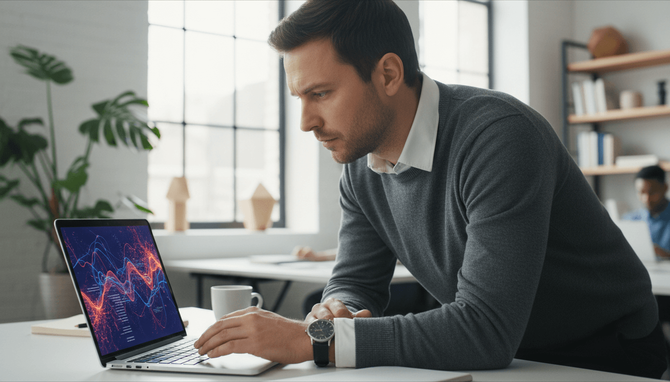 Weblish Workflow: SEO Professional Analyzing Data with Semrush Alternatives