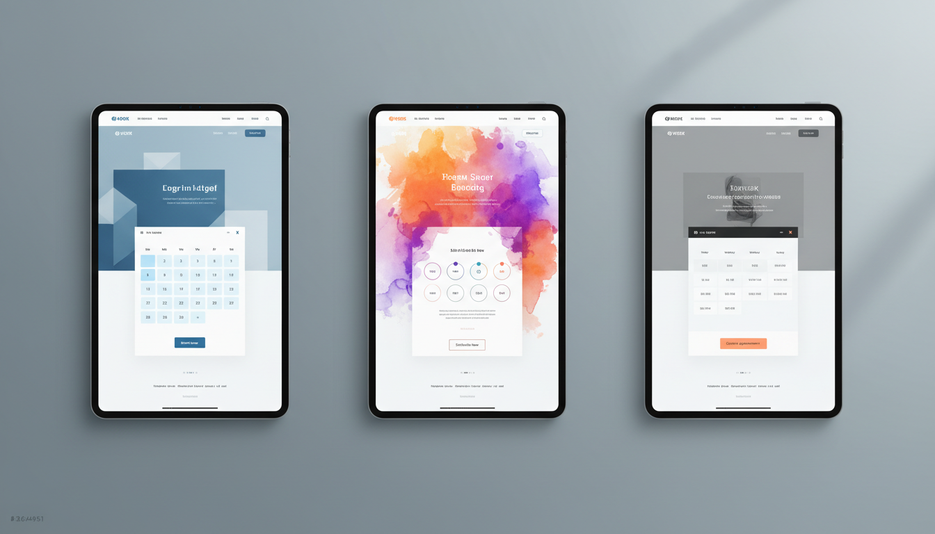 Discovering ideal website builder templates for weblish.io booking systems.