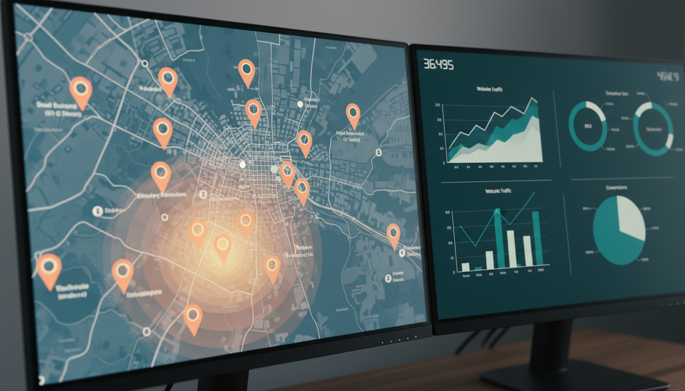 Analyzing local SEO performance and marketing agency data on weblish.io dashboards.