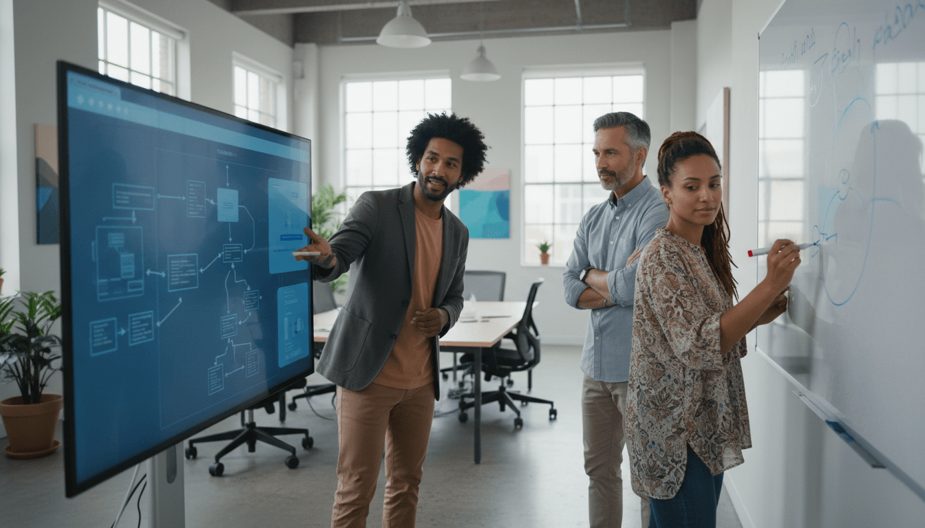 Collaborative Weblish Design: Team Brainstorming for Web Designer Jobs