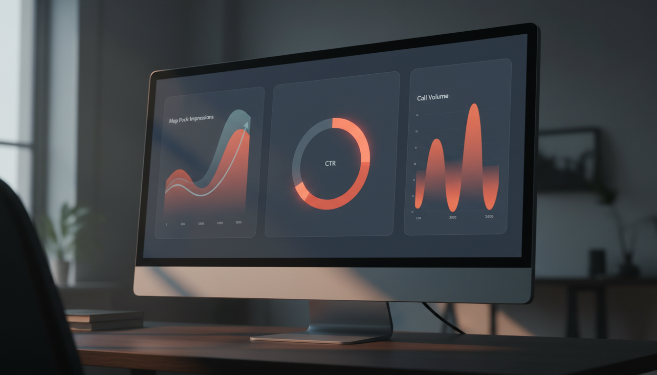 weblish.io Dashboard Displays Local SEO Performance Metrics for Businesses