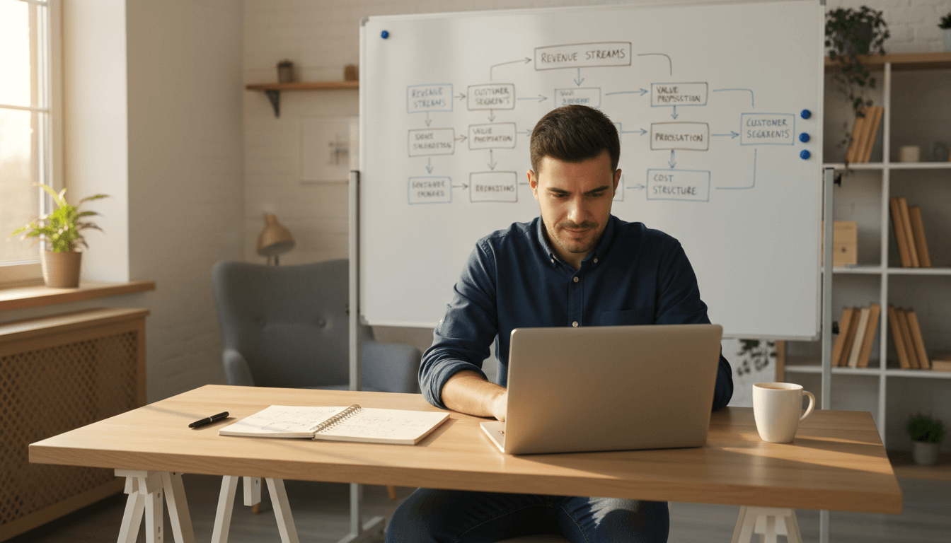 Weblish's Vision of an Entrepreneur Meticulously Planning an Online Shop