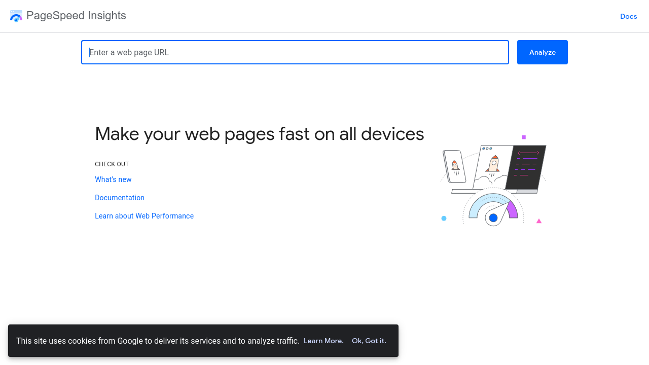 Weblish performance via Google PageSpeed Insights for WordPress SEO