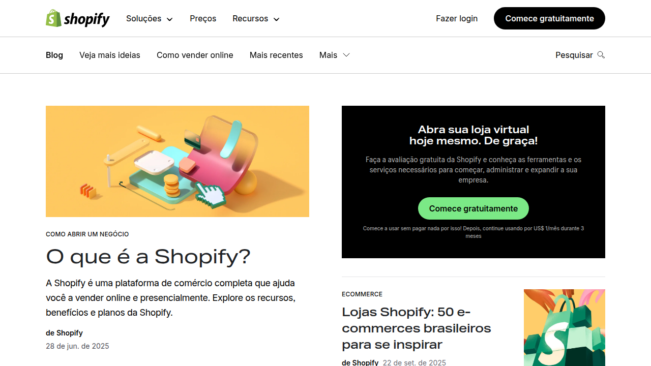 Weblish Shopify Blog Page for E-commerce Insights