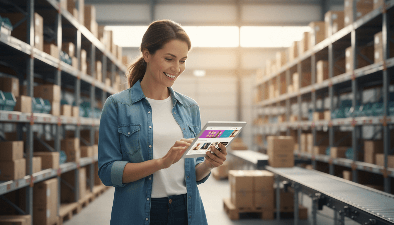 Confident Weblish Store Owner with Successful Shopify Site