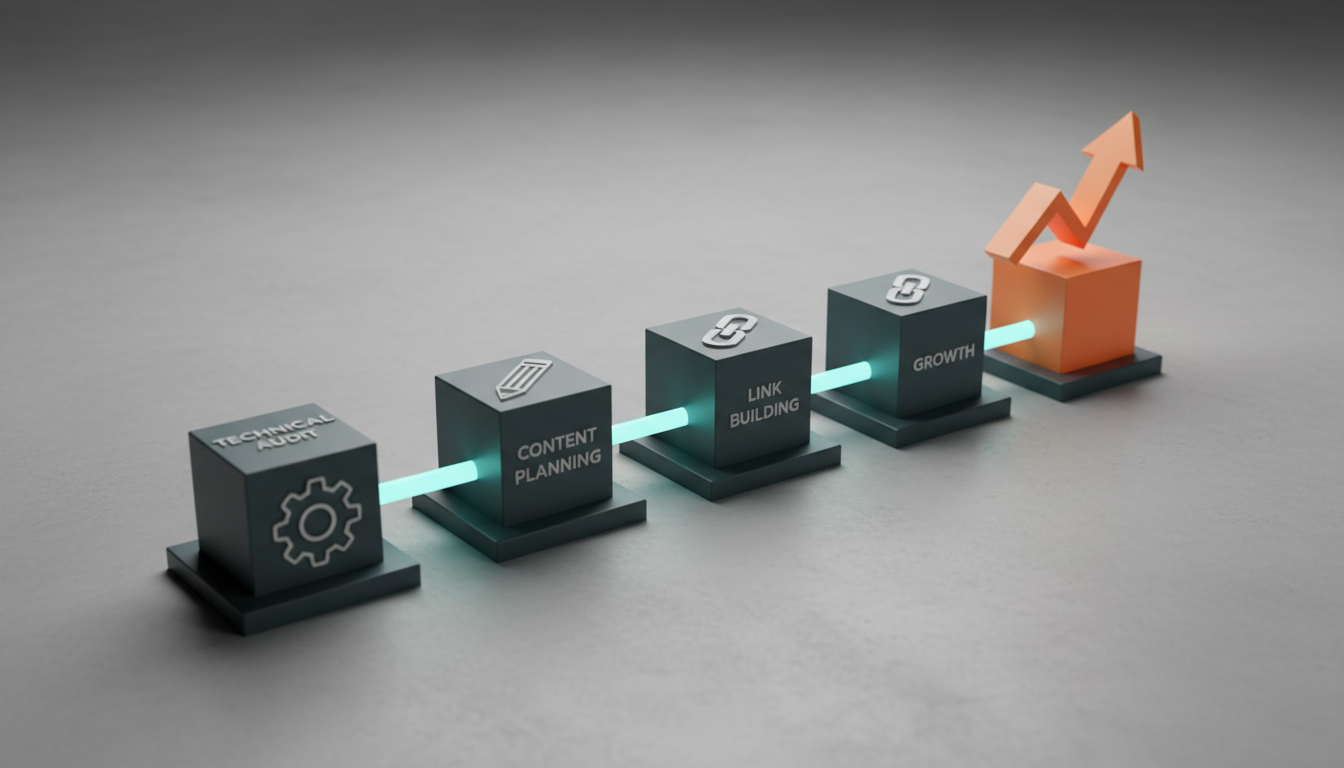 weblish.io demonstrates SEO strategy implementation and growth over time.