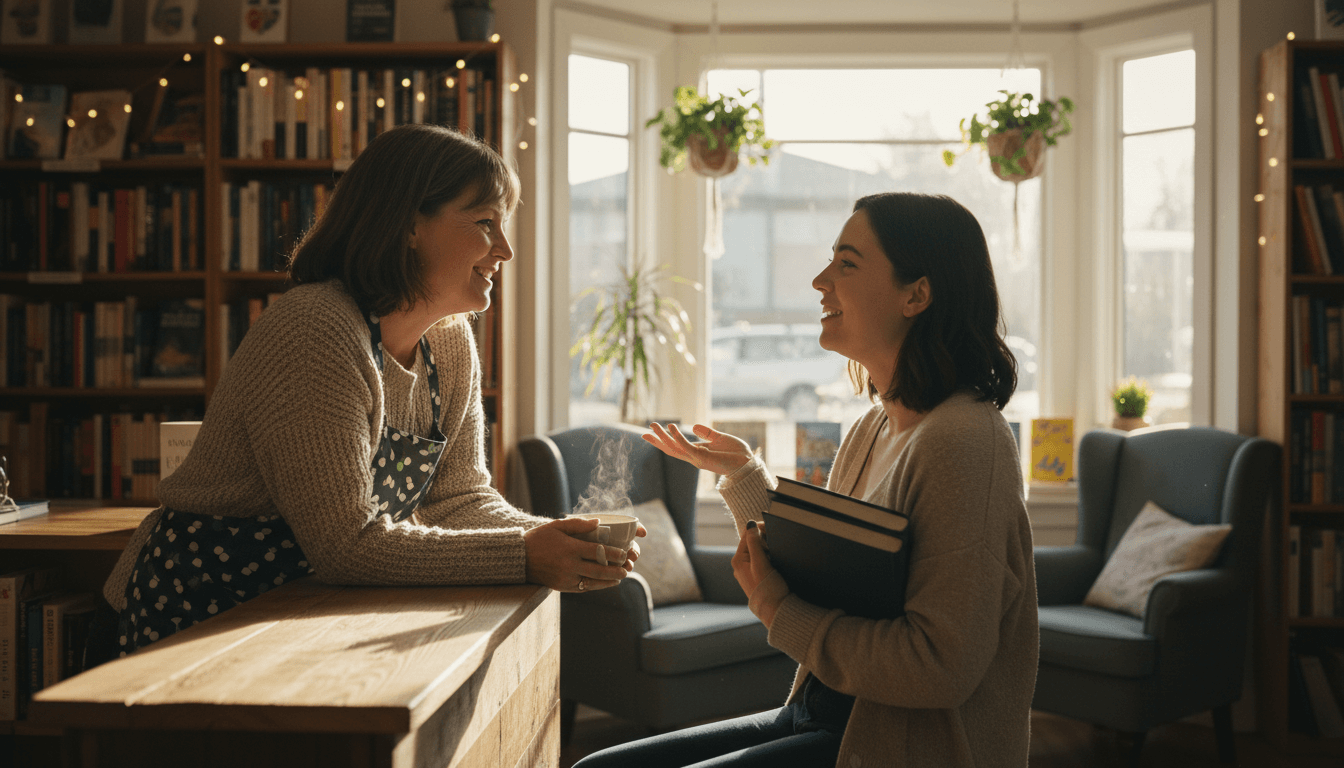 Weblish Empowered Local Business Owner Engaging with Customers Authentically