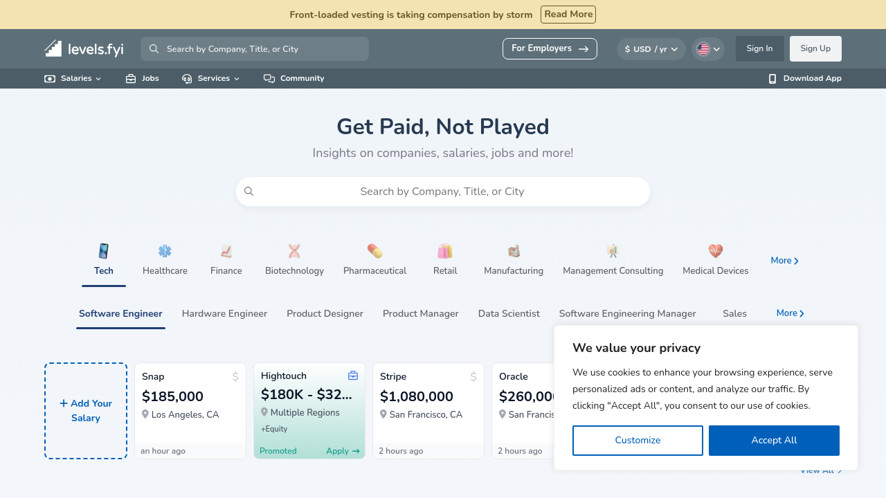 Weblish View: Software Developer Salary Insights from Top Aggregators