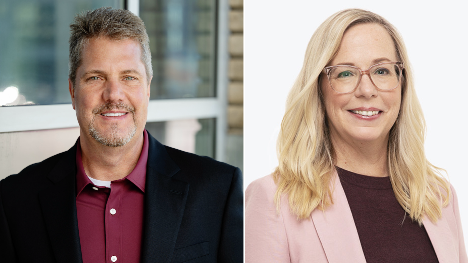 Andrew Rendich (L) and Shari Eaton (R). Images courtesy of Peloton.