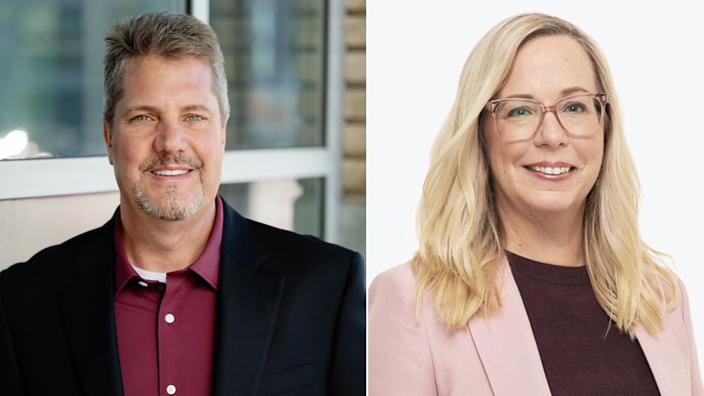 Andrew Rendich (L) and Shari Eaton (R). Images courtesy of Peloton.