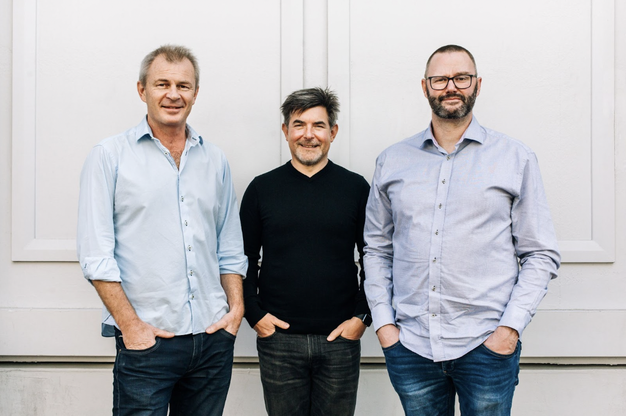 The founders of Upstock.