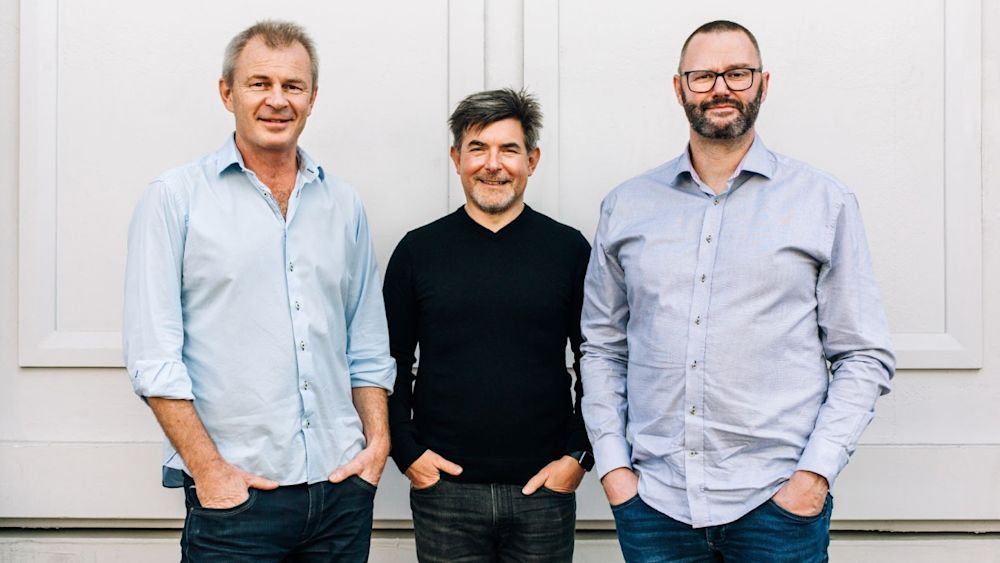 The founders of Upstock.