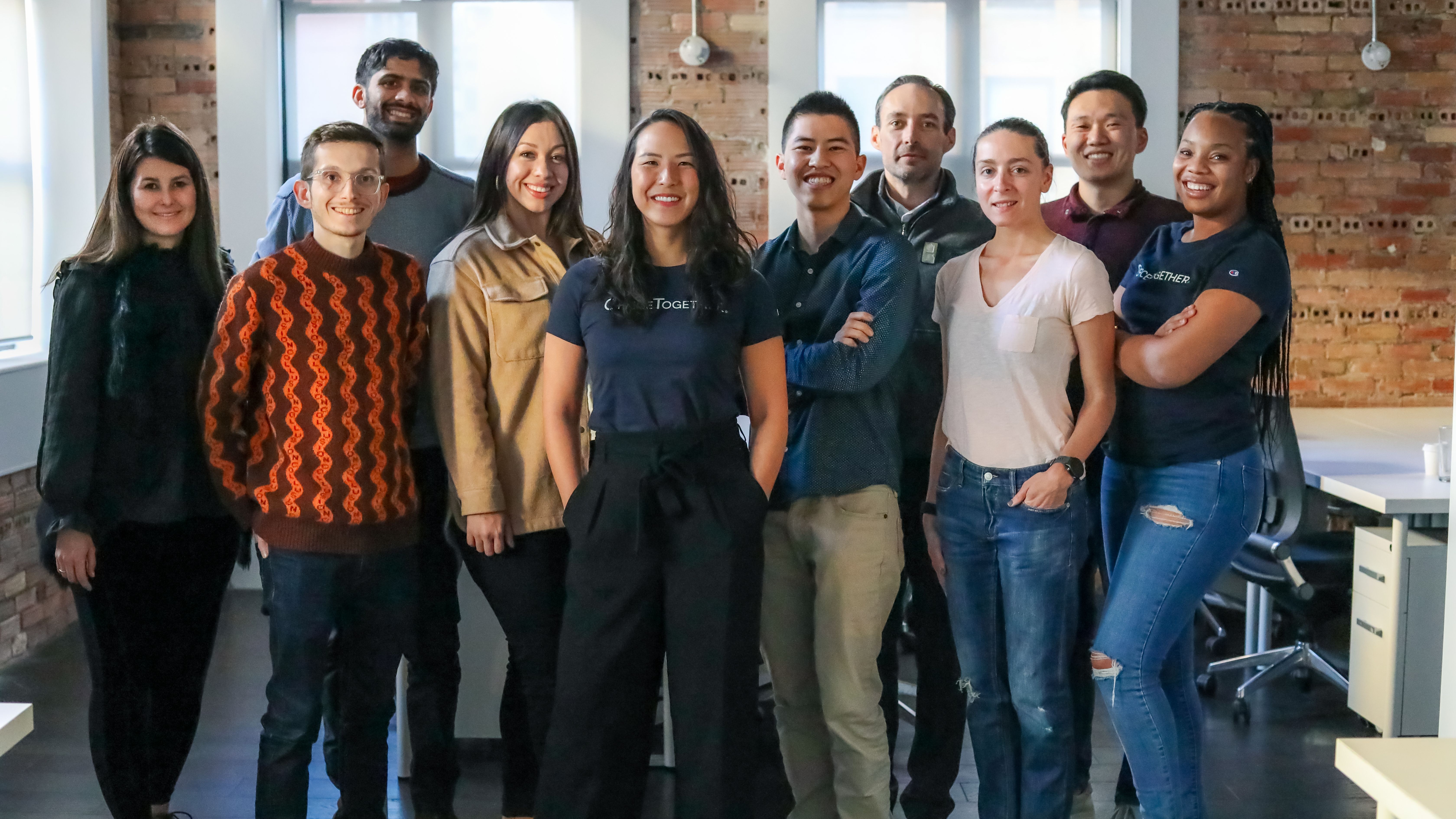 The team at OfficeTogether, an HR tech that focuses on hybrid workplace management. Courtesy of OfficeTogether. 