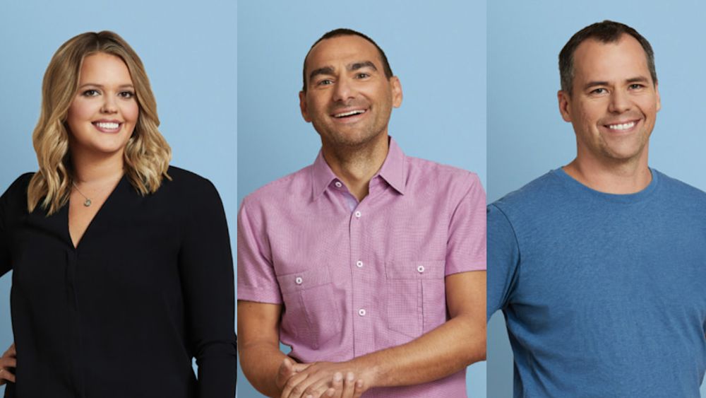 Chief Talent Officer Brittany Forsyth (L), Chief Legal Officer Joe Frasca (M), and Chief Technology Officer Jean-Michel Lemieux (R). Images courtesy of Shopify
