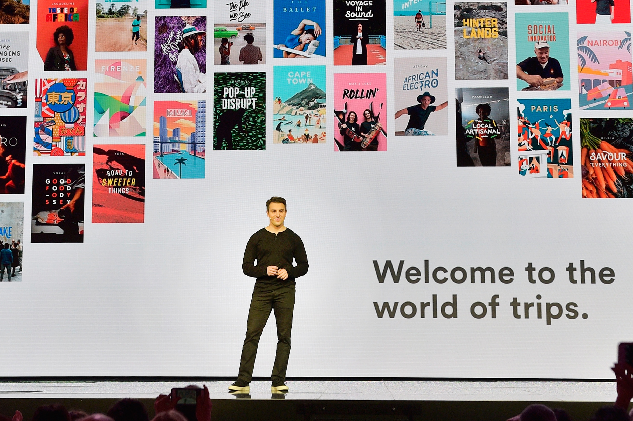Airbnb Founder & CEO Brian Chesky speaks onstage during "Introducing Trips" Reveal at Airbnb Open LA on November 17, 2016 in Los Angeles, California. (Photo by Stefanie Keenan/Getty Images for Airbnb)