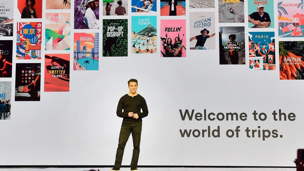 Airbnb Founder & CEO Brian Chesky speaks onstage during "Introducing Trips" Reveal at Airbnb Open LA on November 17, 2016 in Los Angeles, California. (Photo by Stefanie Keenan/Getty Images for Airbnb)