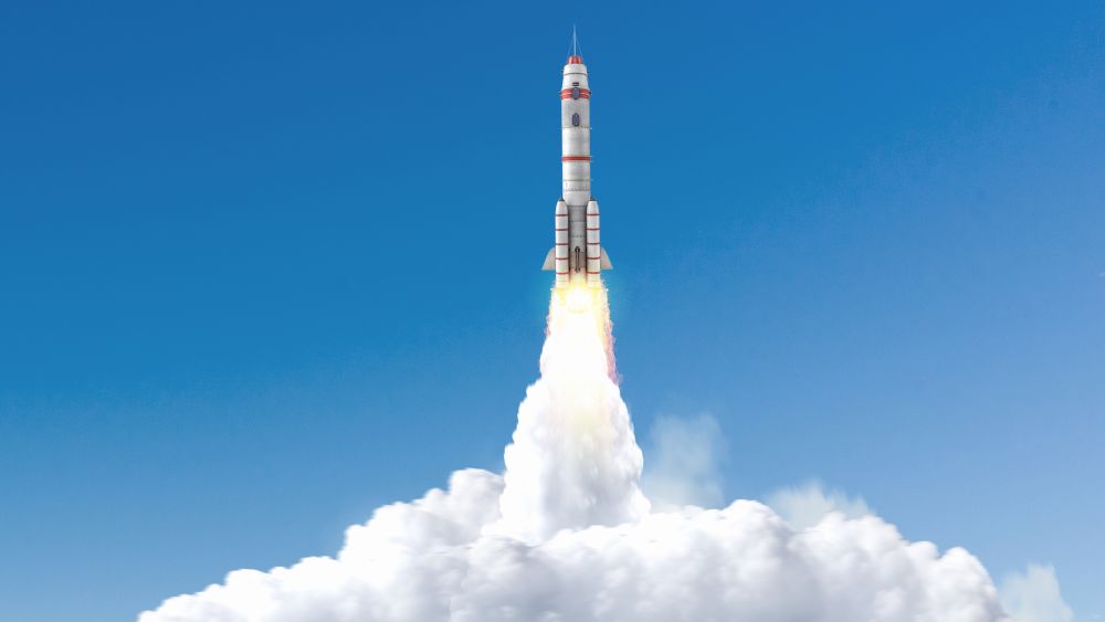 The space industry has been booming over the past decade. Image courtesy of Sergey Nivens via shutterstock.