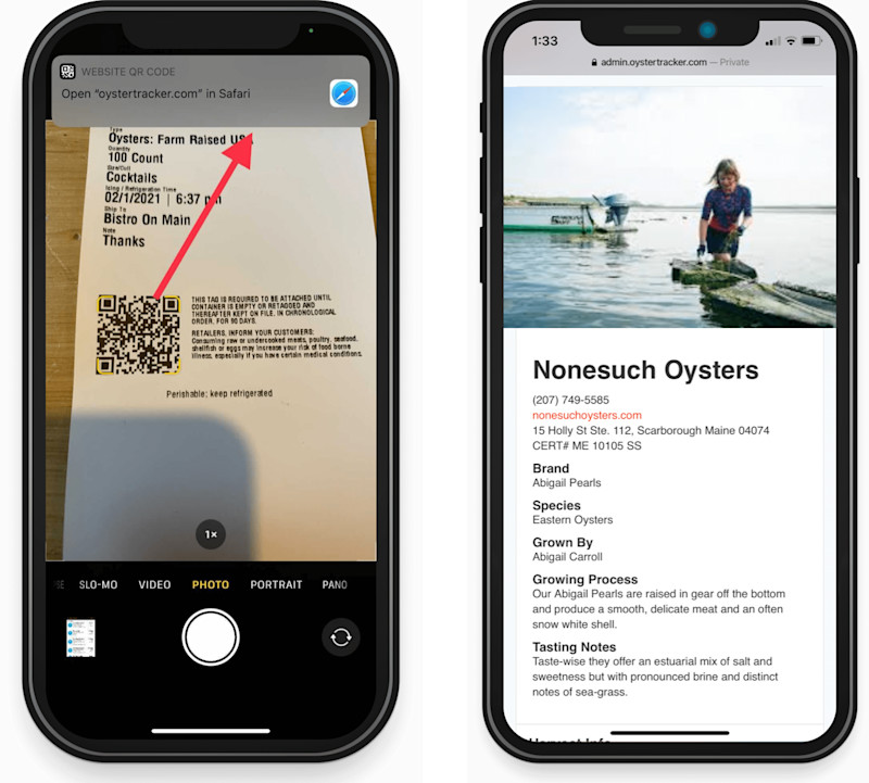 OysterTracker app