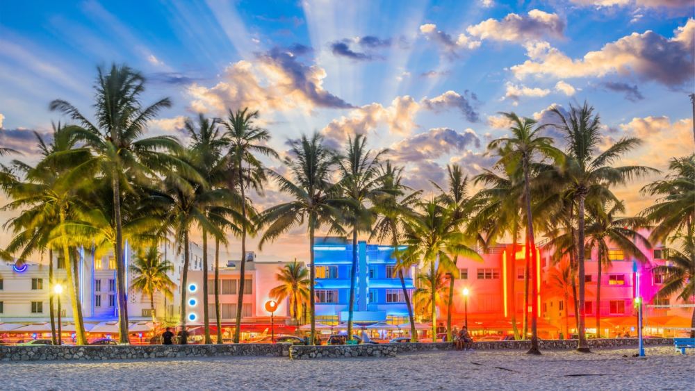 Miami Beach, Florida cityscape. Editorial credit: Sean Pavone, Shutterstock.
