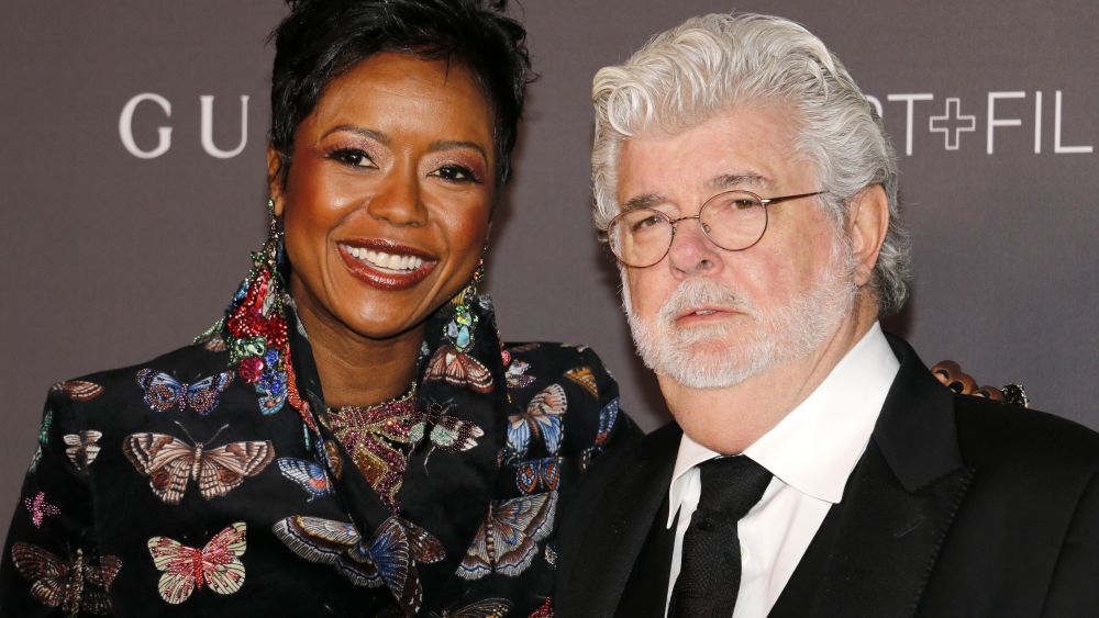 Starbucks new board chair Mellody Hobson and her Husband George Lucas. Credit: Shutterstock