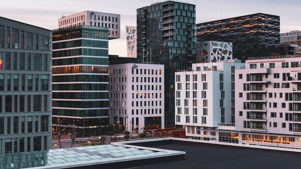 Business Quarter in Oslo. Image Source: Unsplash.