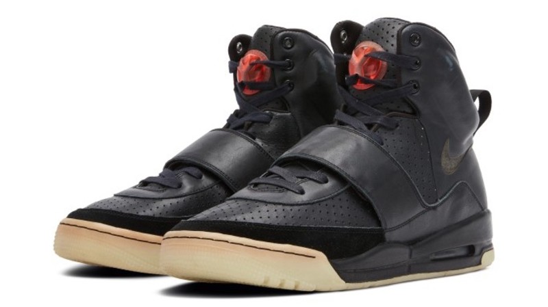 Kanye West 'Grammy Worn' Nike Air Yeezy 1 Prototypes. Image credit Sotheby's