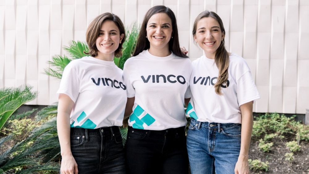 Vinco co-founders, from left to right: Sofia Sada, Lissy Giacoman and Miriam Fernandez.