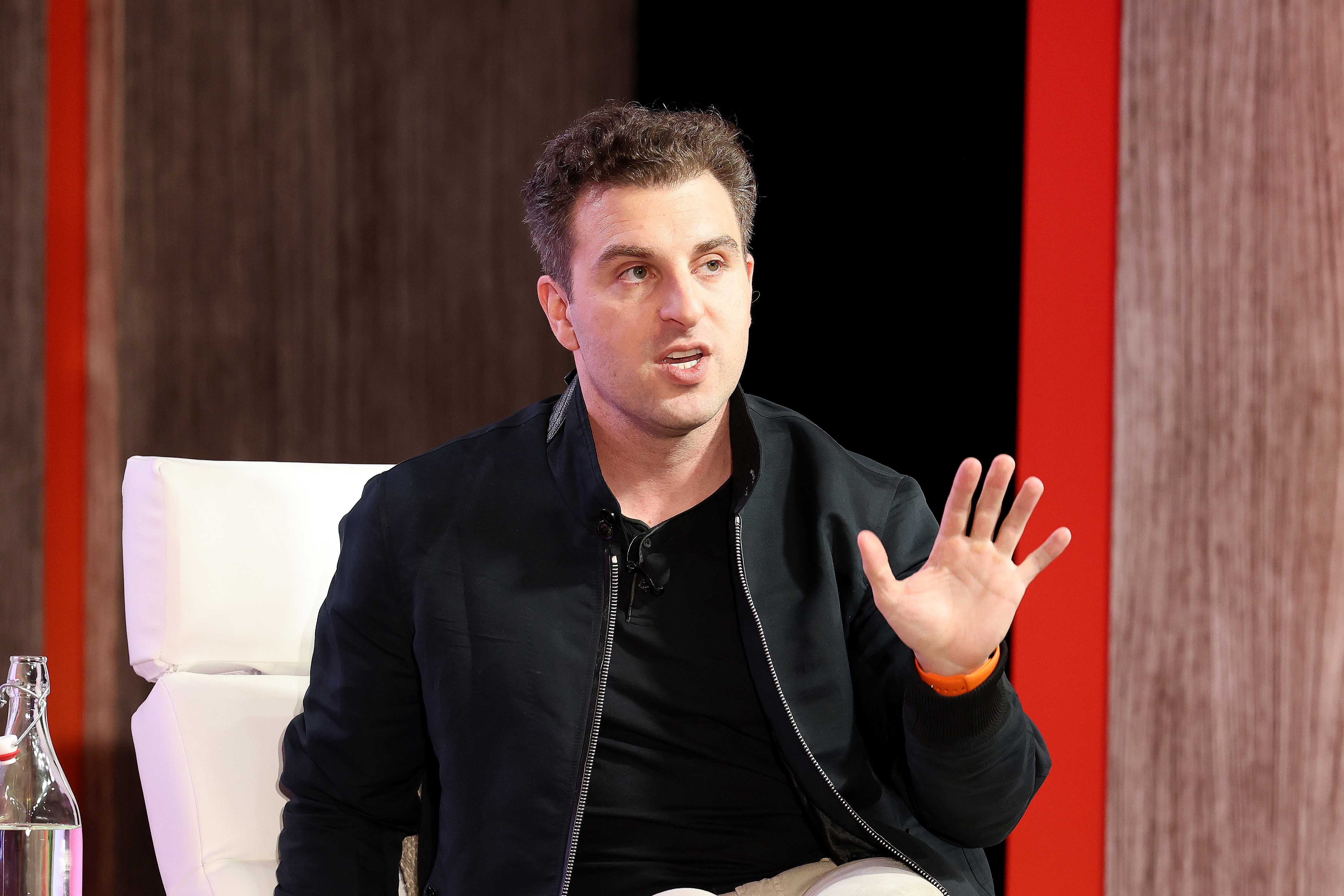 Airbnb CEO Brian Chesky just announced a permanently remote option for the company's 6,000 employees. (Credit: Getty / Alexander Tamargo)
