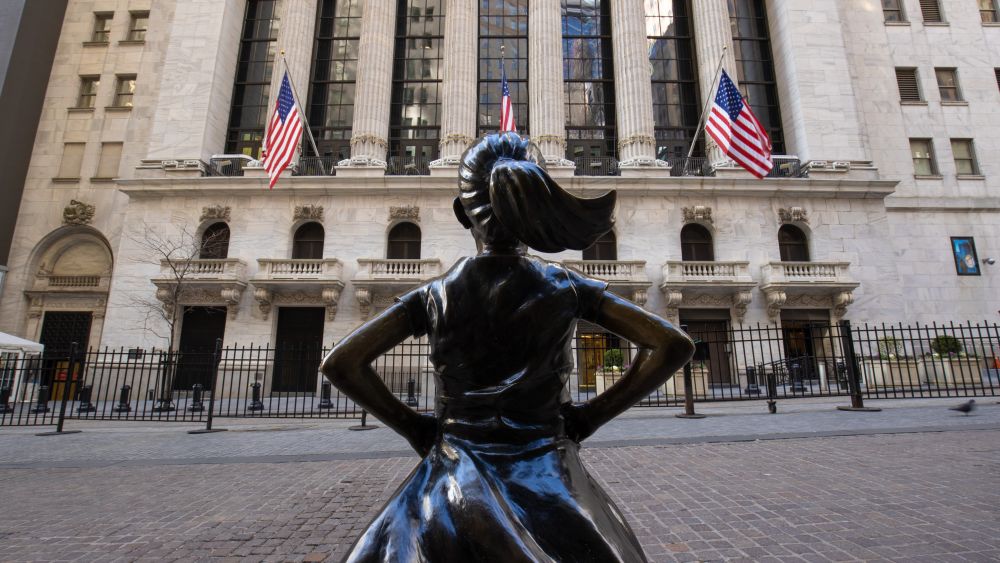Fearless girl statue outside of the New York Stock Exchange. Image credit: blvdone / Shutterstock.com