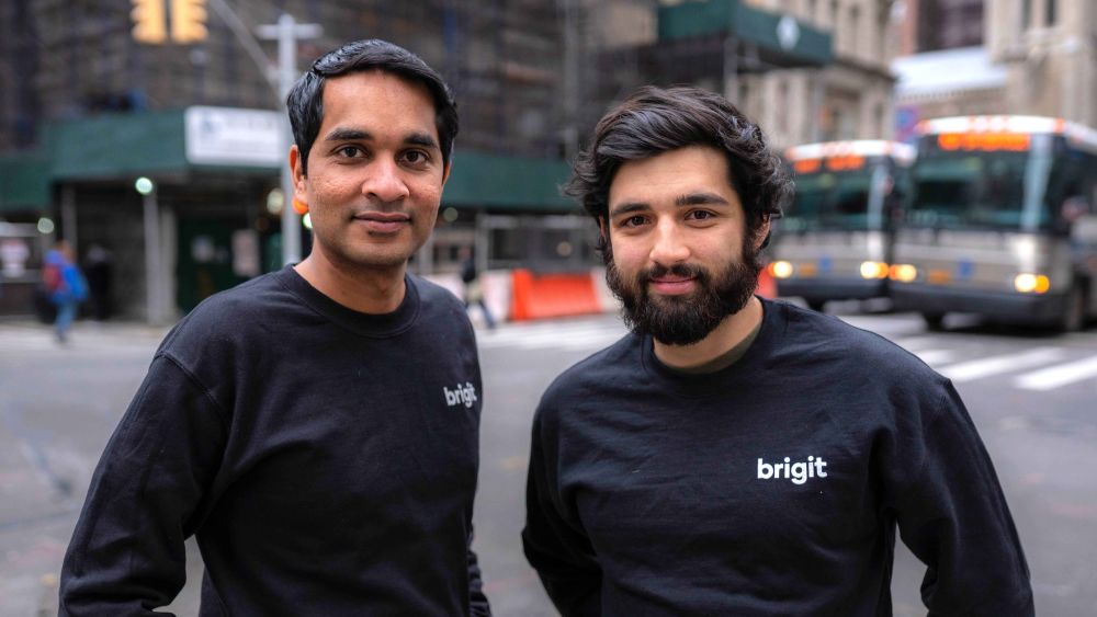 Brigit co-founders: Zuben Mathews (left) and Hamel Kothari (right). Image Source: Brigit