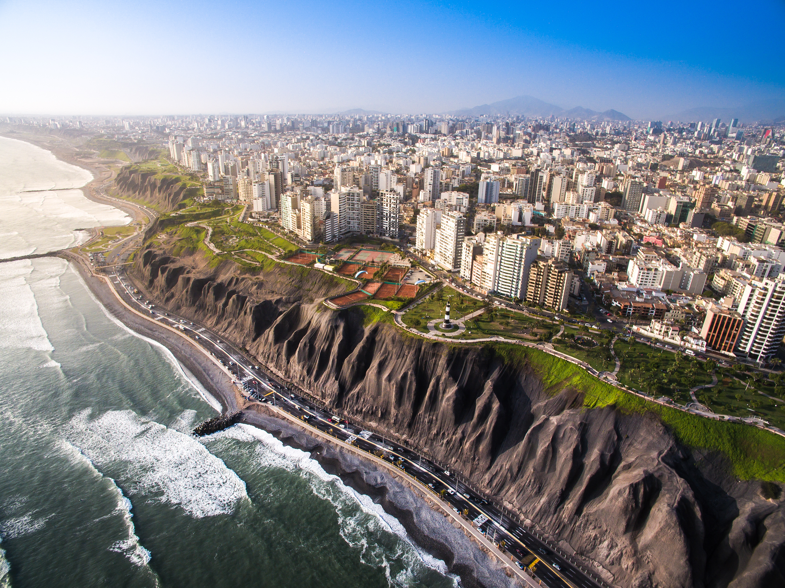 Downtown Lima, the Capital of Peru, Latin America’s fifth-most populous country. Image Source: Christian Vinces, Shutterstock. 