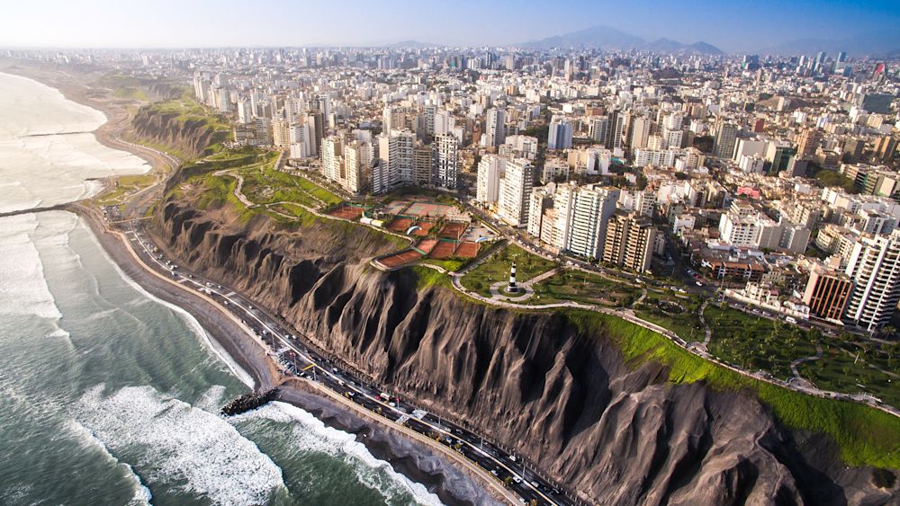 Downtown Lima, the Capital of Peru, Latin America’s fifth-most populous country. Image Source: Christian Vinces, Shutterstock.