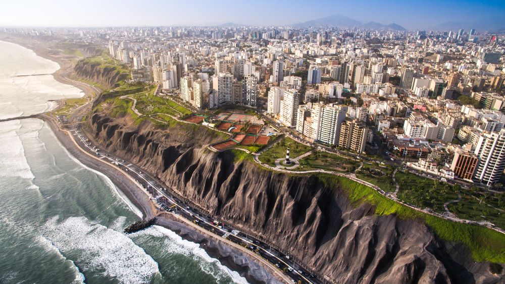 Downtown Lima, the Capital of Peru, Latin America’s fifth-most populous country. Image Source: Christian Vinces, Shutterstock. 