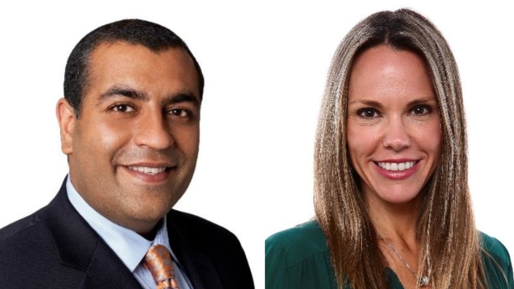 Neeraj Khemlani and Wendy McMahon. Image credit: CBS, Business Wire