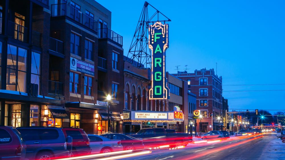 Downtown Fargo, North Dakota. Editorial Credit: FiledIMAGE, Shutterstock. 