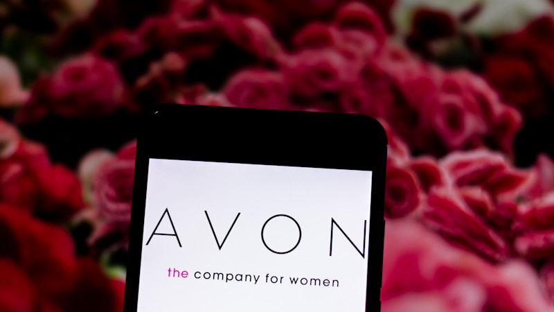 Avon Logo on Mobile Device Screen