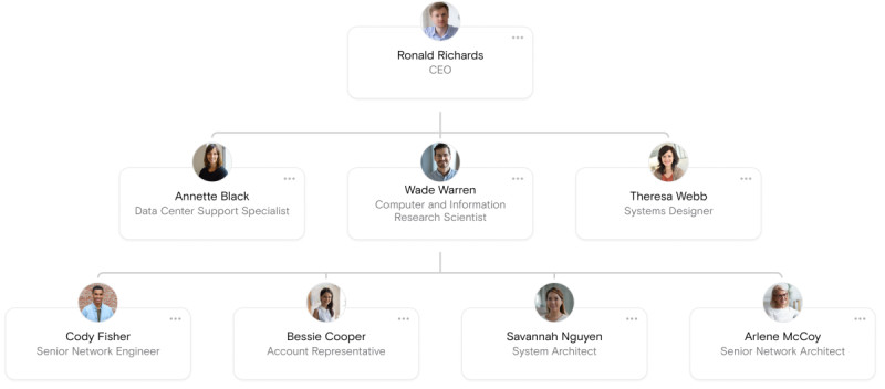 Hierarchical org structure