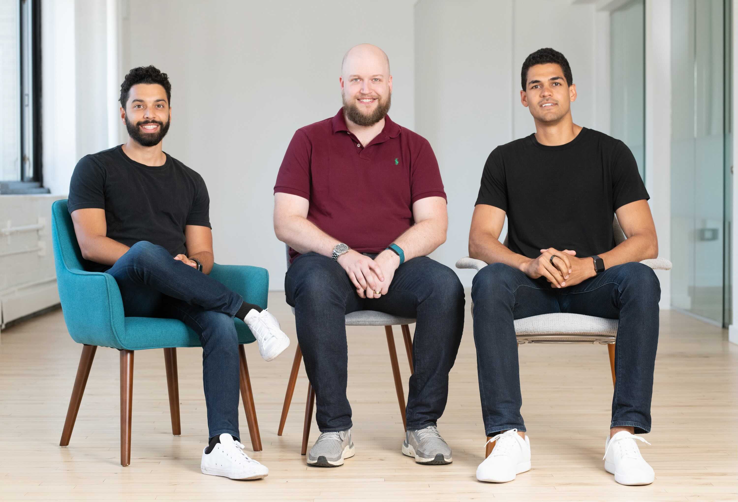 The founders of Titan: Joe Percoco, Max Bernardy and Clayton Gardner.