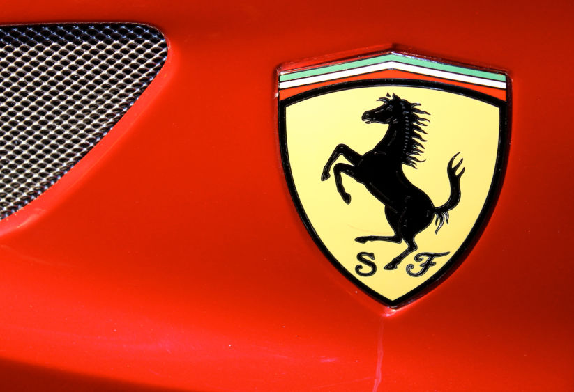 Ferrari car logo. Image Credit: Alejandro Principato, Shutterstock.