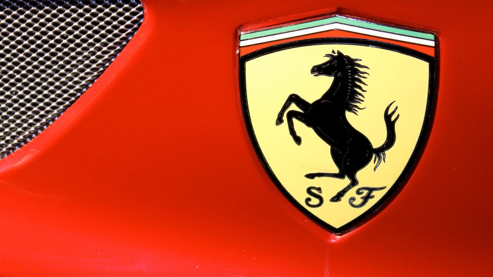 Ferrari car logo. Image Credit: Alejandro Principato, Shutterstock.