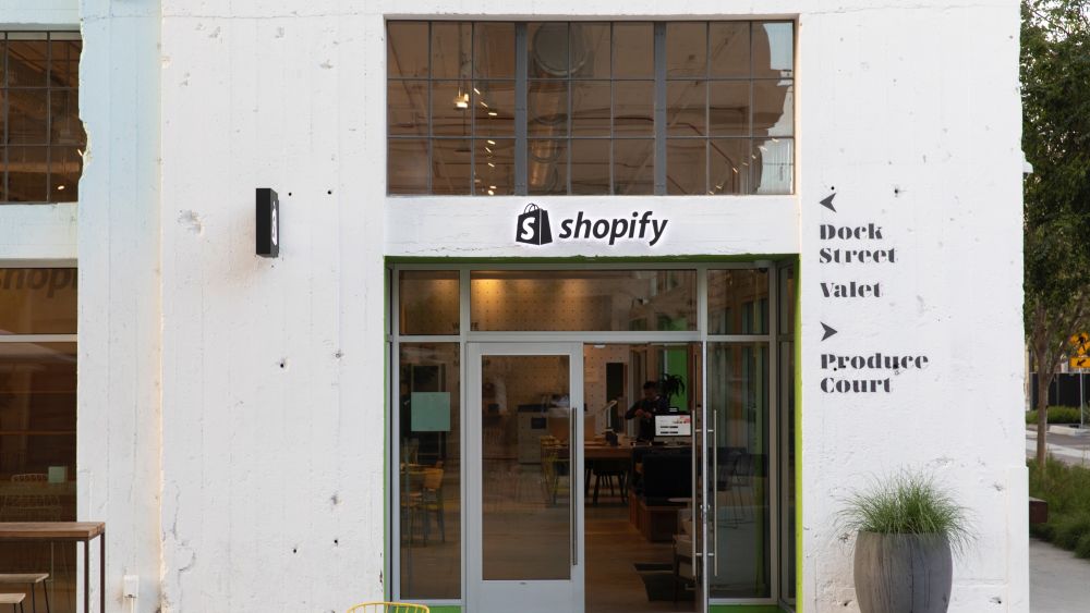 The exterior of one of Shopify's corporate offices, this one in Los Angeles. Courtesy of Shopify. 