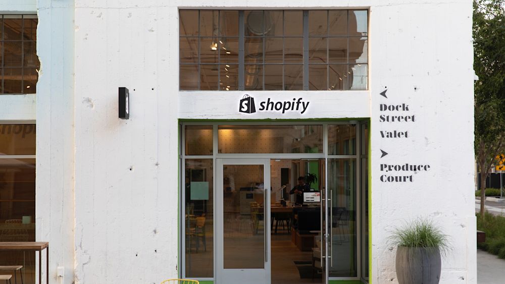 The exterior of one of Shopify's corporate offices, this one in Los Angeles. Courtesy of Shopify.