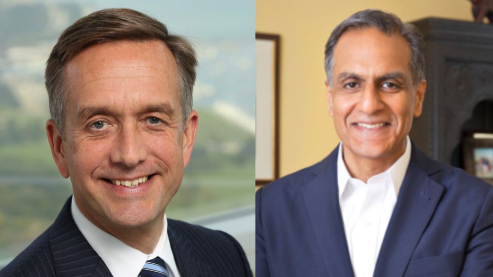 Mastercard's new CAO Tim Murphy (left) and new General Counsel Richard Verma (right). Image credit: Mastercard, Business Wire