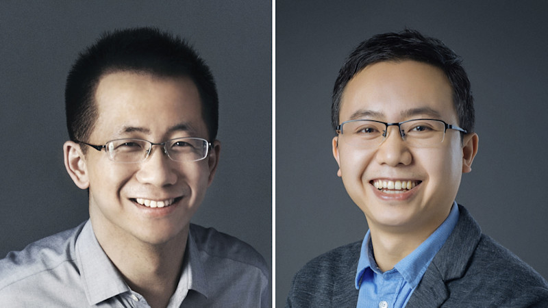 Zhang Yiming and Liang Rubo