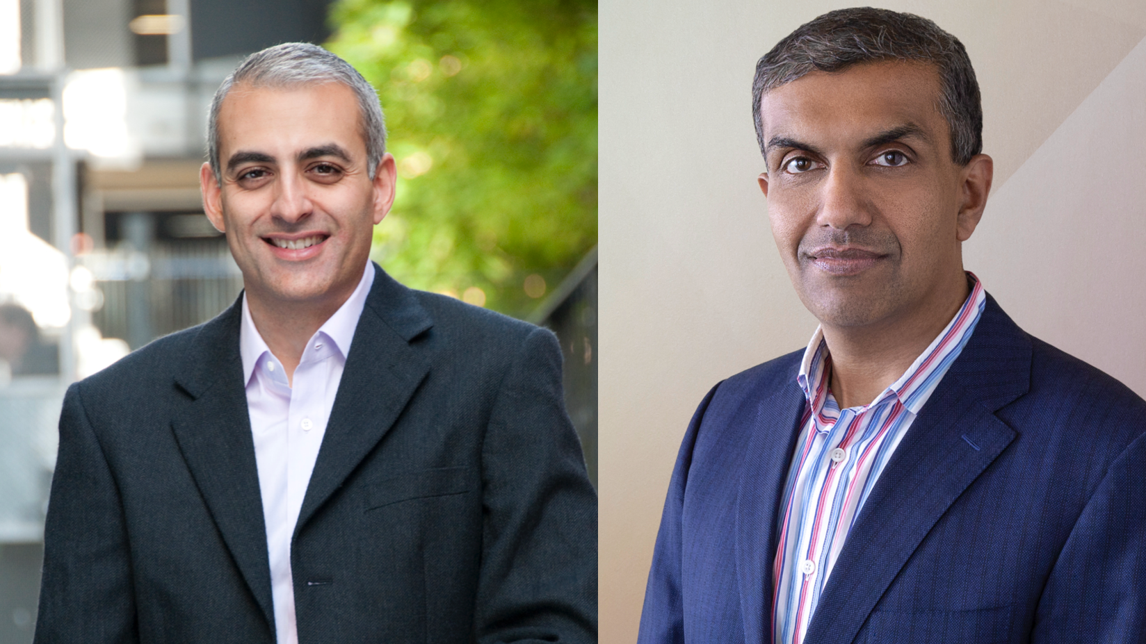 David Wadhwani (L) and Anil Chakravarthy (R)