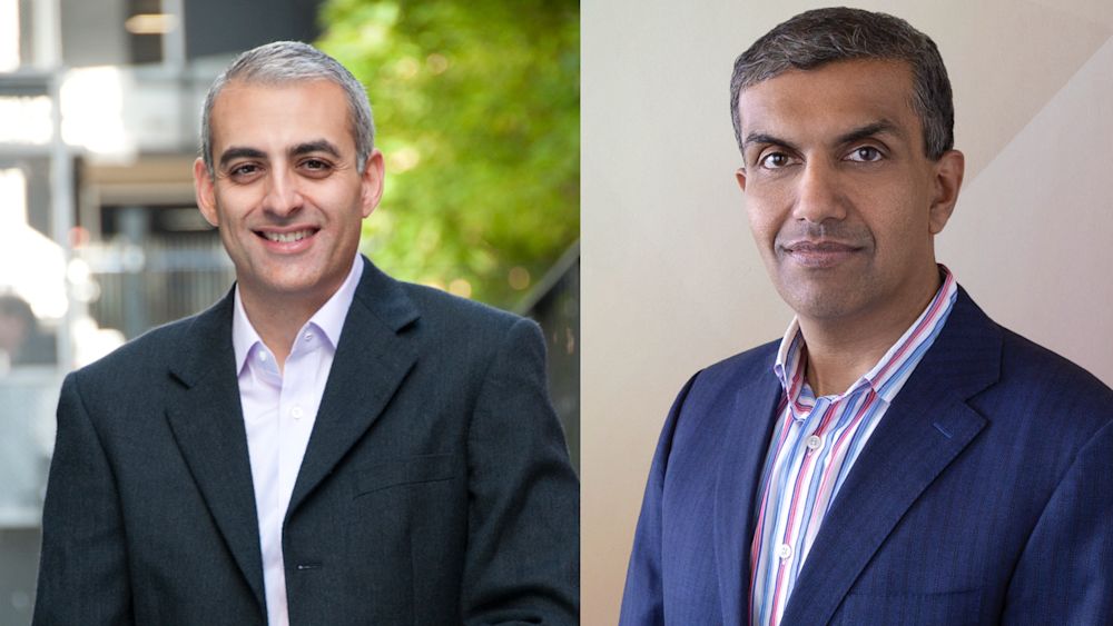 David Wadhwani (L) and Anil Chakravarthy (R)