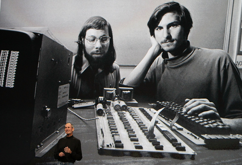 Steve Jobs and Steve Woz